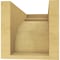 Ekena Millwork 6"W x 12"D x 6"H Wide Yorktown Rough Cedar Woodgrain TimberThane Corbel, Primed Tan CORUR06X12X06YORRCPR - alternate 3